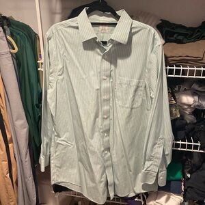 Brooks Brothers Regent Button Down: Aqua/White